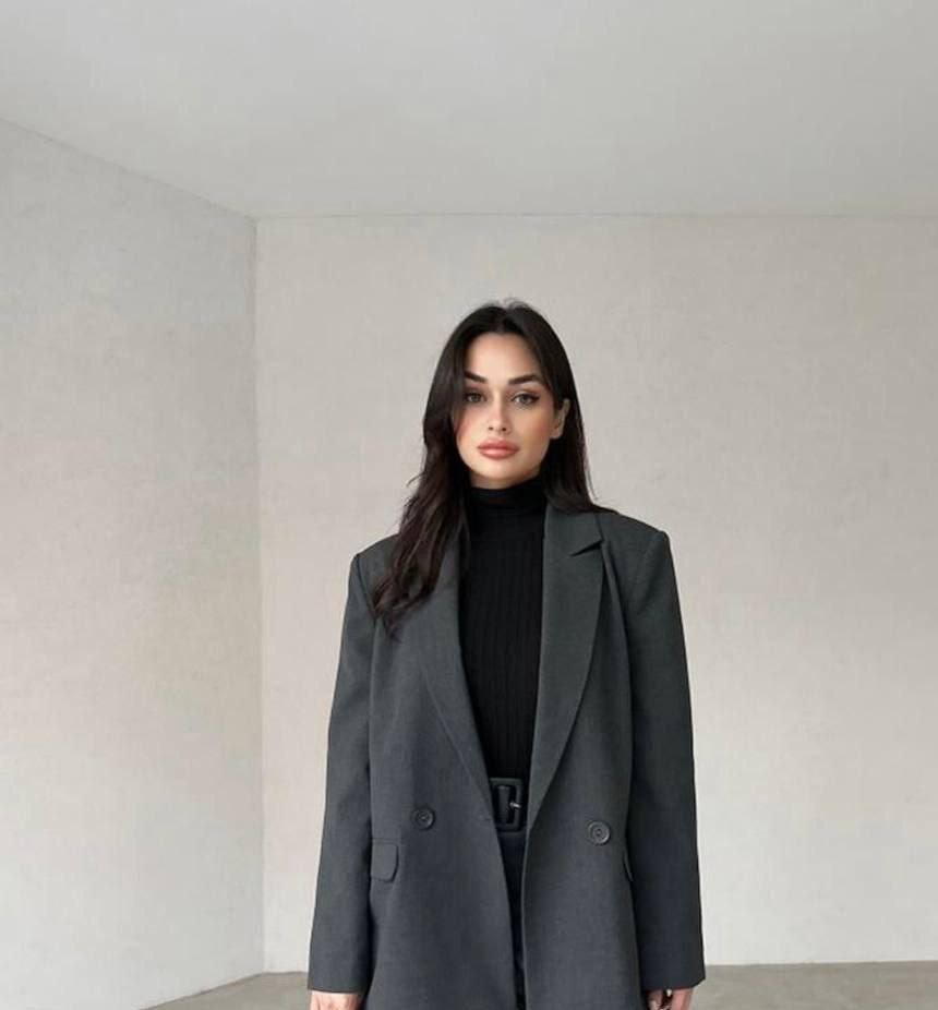 Blazer Classique Femme – Double Boutonnage Élégant