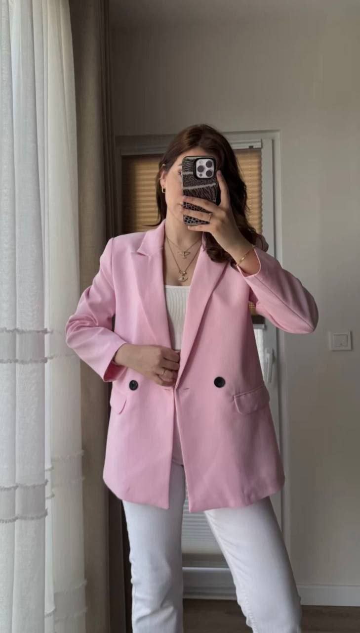 Blazer Classique Femme – Double Boutonnage Élégant