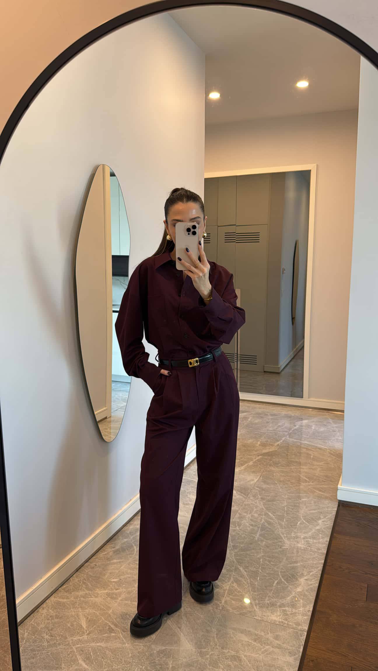 Ensemble Chemise & Pantalon Fluide – Style Moderne