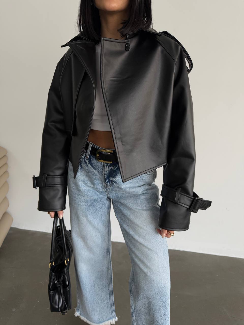 Veste Courte en similicuir